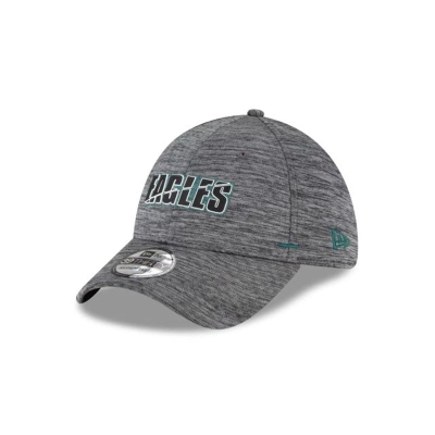 Grey Philadelphia Eagles Hat - New Era NFL Summer Sideline 39THIRTY Stretch Fit Caps USA1607542